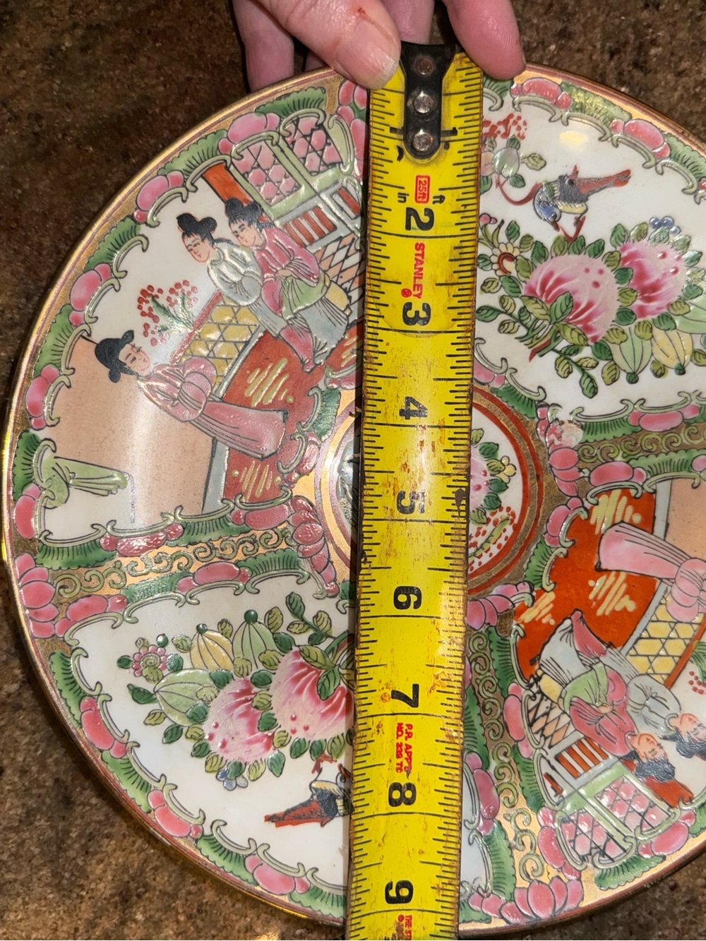 ⭐️19th Century Rose Medallion Dinner Plate EUC - Picture 7 of 7